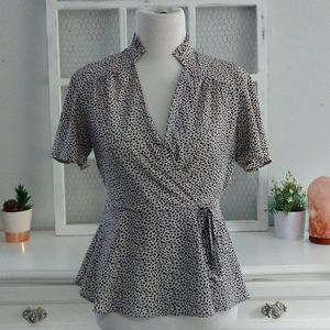 Black and White Women's Blouse